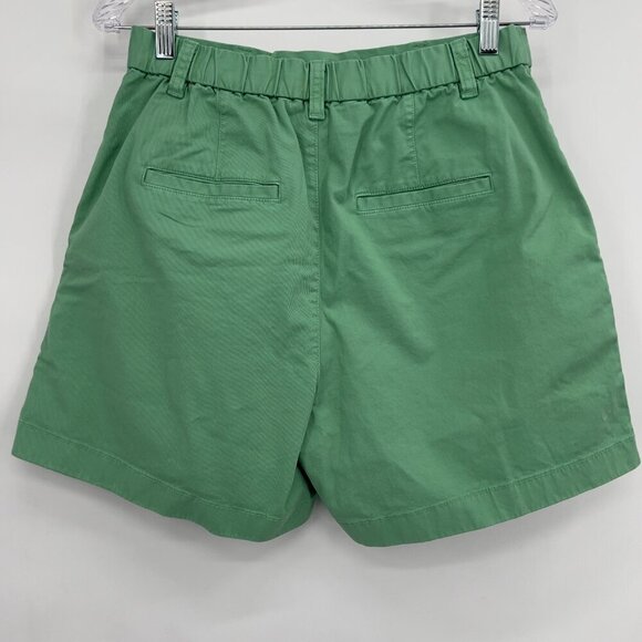 GAP Green High Rise Shorts Women's Size 8 Stretch Cotton Blend - Picture 3 of 9